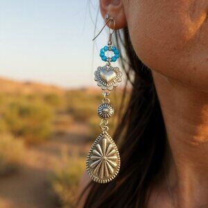 Western-Style Dangle Earrings